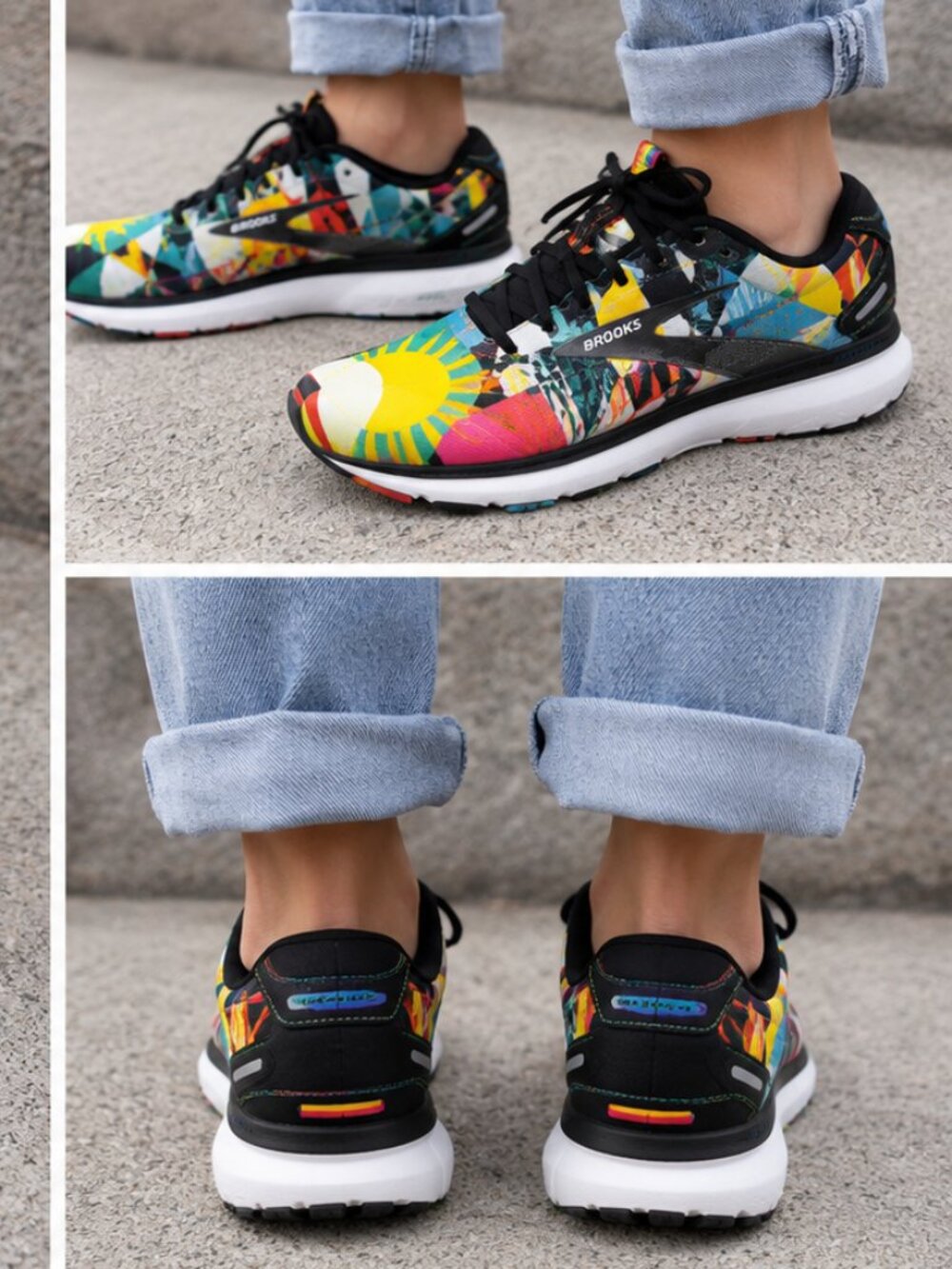 Brooks Trace 2 x Lisa Congdon Pride Running Shoes Men's 11 Multicolor Sneakers - Picture 15 of 15